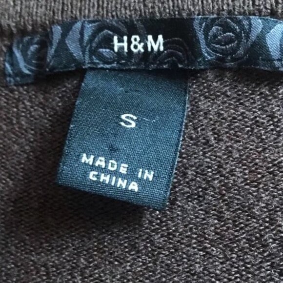 H&M v-neck brown sweater - Picture 4 of 4